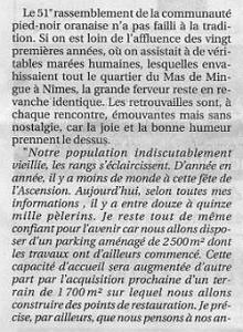 LA FAMILIA ORANAISE A NIMES POUR L ASCENSION (2)